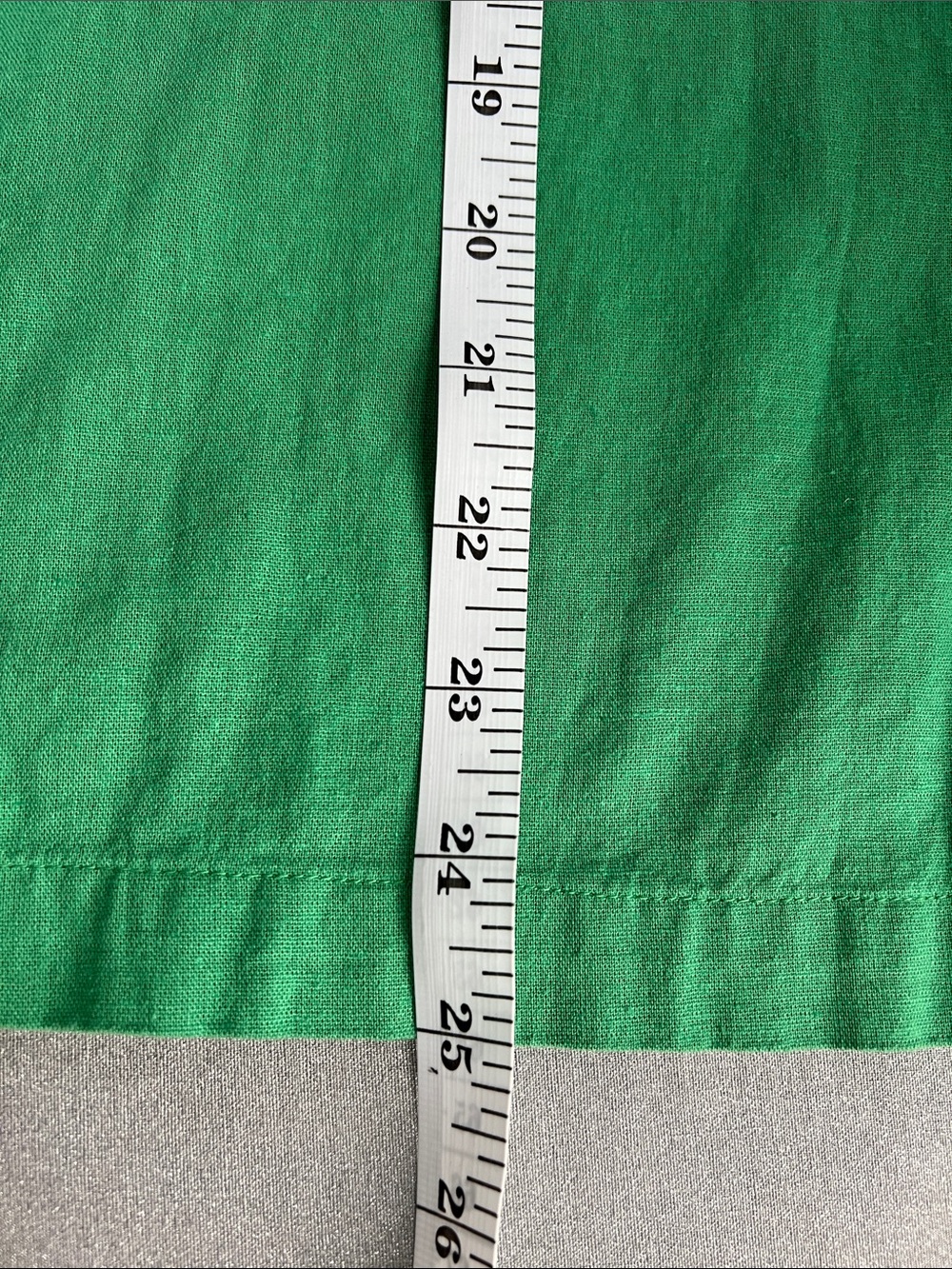 Liz Claiborne | Kelly Green V-Neck Crochet Trim Dolman Sleeve Tunic Size XL - Picture 15 of 16